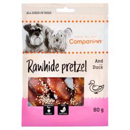 Companion Rawhide Pretzel Pretzel with Duck 80gr